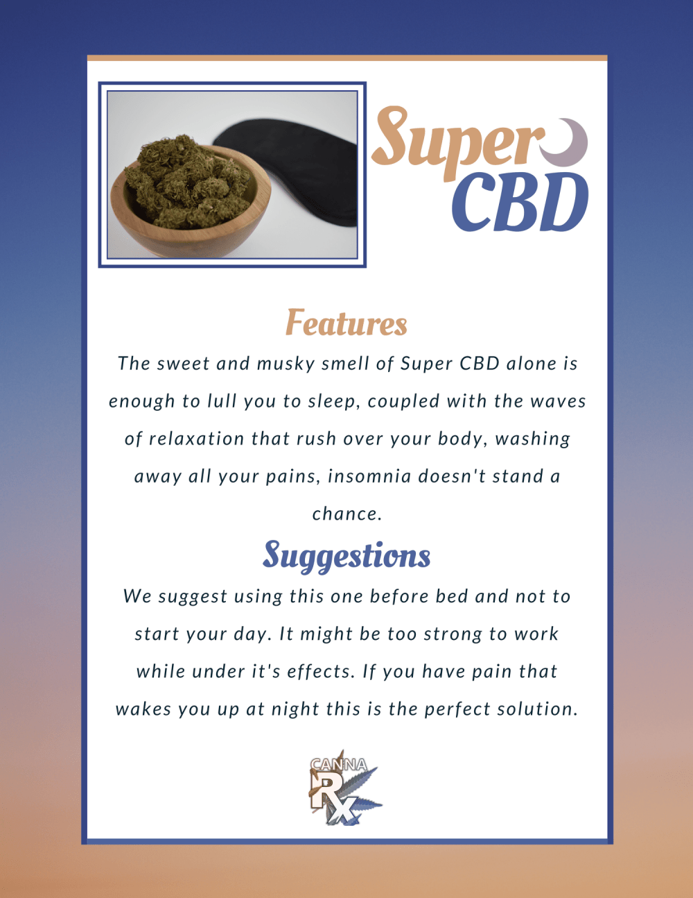 super cbd features